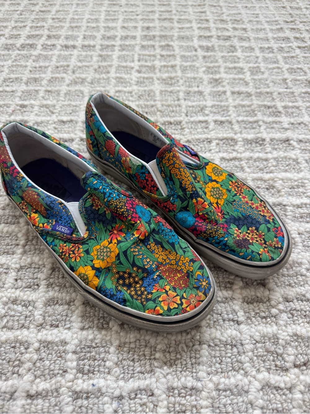 Vans x Liberty of London slip ons